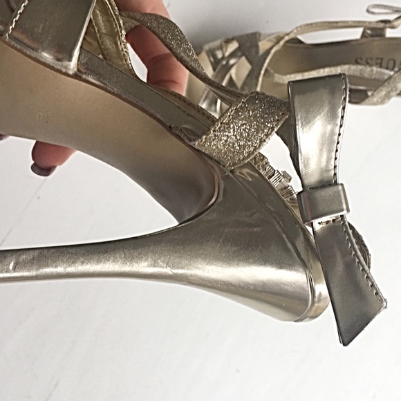 Guess Golden Sparkle Heels - Picture 5 of 9